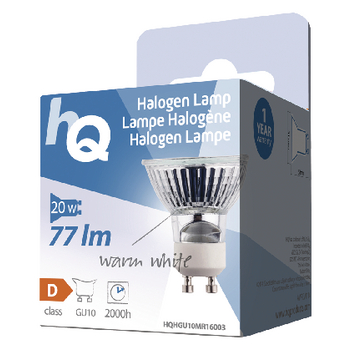 HQHGU10MR16003 Halogeenlamp gu10 mr16 20 w 77 lm 2800 k Verpakking foto
